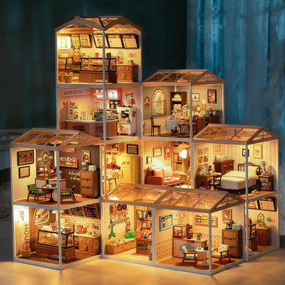 Robotime l Süßer Teegenuss | 3D Miniaturhaus - Lama Welt