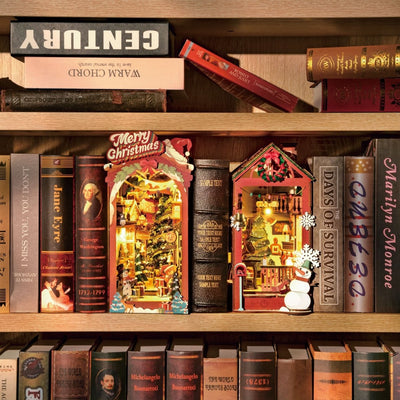 Robotime l Weihnachtshaus „Weihnachtsruhe“ l Book Nook - Lama Welt