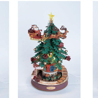 Robotime l Weihnachtsklangbaum/ Musikbox | 3D Miniaturhaus - Lama Welt