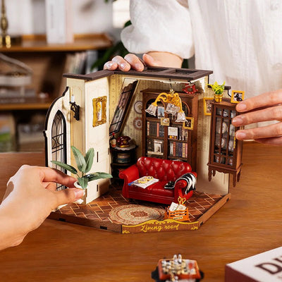 Robotime l Wohnzimmer „Catherine's Living Room“ | 3D Miniaturhaus - Lama Welt
