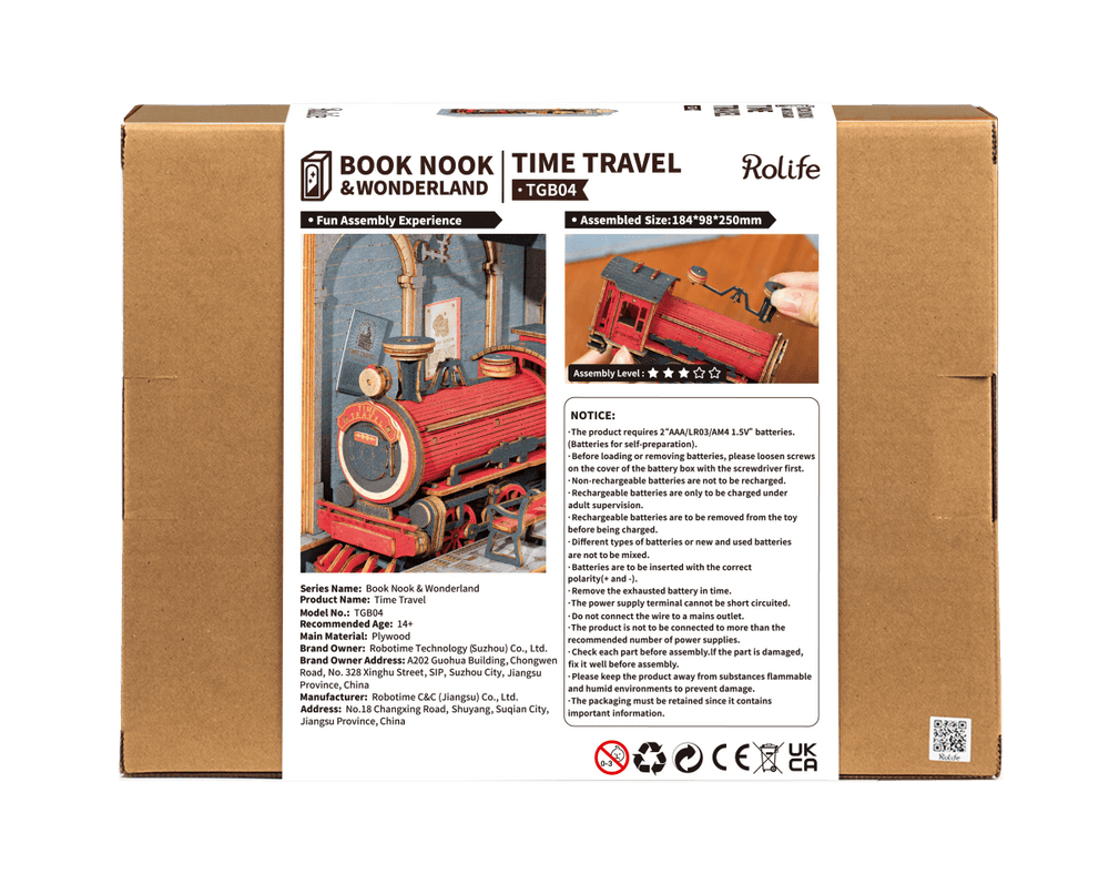 Robotime l Zeitreise | Book Nook - Lama Welt