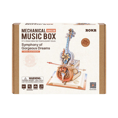 Robotime | Magic Cello Musikbox – Symphony of Gorgeous Dreams | 3D Holzpuzzle - Lama Welt