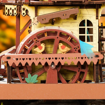 Robotime | Mechanische Kuckucksuhr „Cuckoo Clock“ | 3D Holzpuzzle - Lama Welt