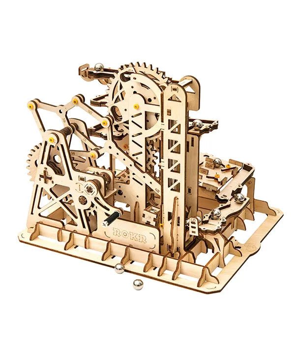 Robotime | Mechanische Murmelbahn „Marble Climber“ | 3D Holzpuzzle - Lama Welt