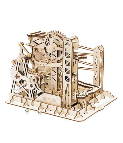 Robotime | Mechanische Murmelbahn „Marble Explorer" | 3D Holzpuzzle - Lama Welt
