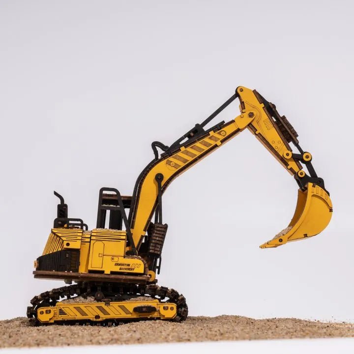 Robotime | Mechanischer Bagger „Excavator TG508K“ | 3D Holzpuzzle - Lama Welt