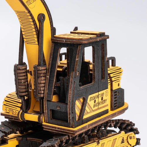 Robotime | Mechanischer Bagger „Excavator TG508K“ | 3D Holzpuzzle - Lama Welt