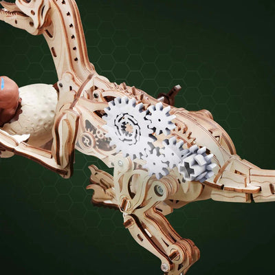 Robotime | Mechanischer Velociraptor | 3D Holzpuzzle - Lama Welt