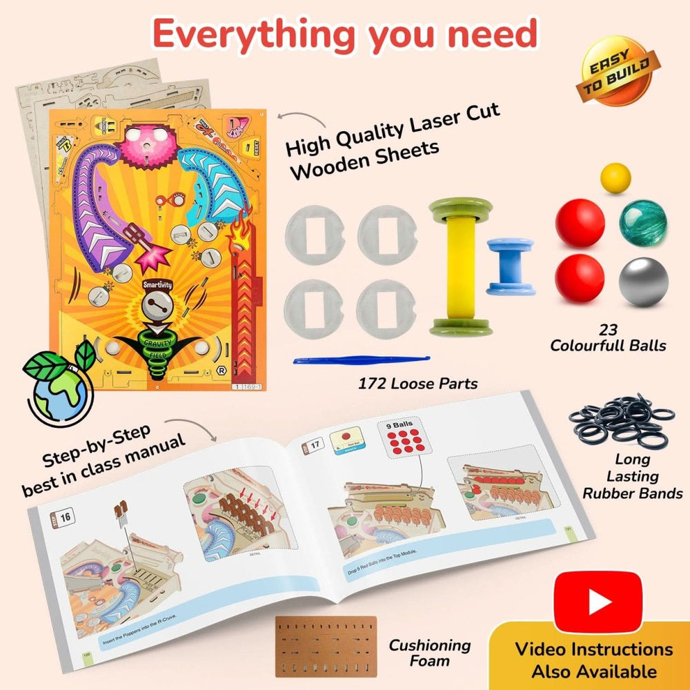 Smartivity – Pinball Maschine | 3D Holzpuzzle - Lama Welt