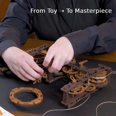 Steampunk Gearworks Wanduhr - Lama Welt