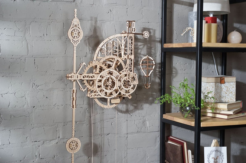Ugears – Aero Uhr "Wanduhr Mit Pendel" Pendeluhr | 3D Holzpuzzle - Lama Welt