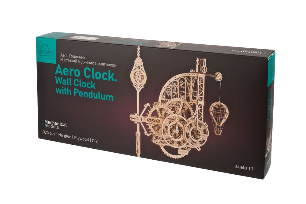 Ugears – Aero Uhr "Wanduhr Mit Pendel" Pendeluhr | 3D Holzpuzzle - Lama Welt