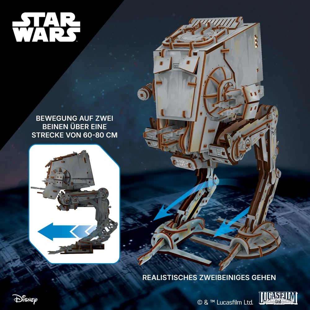 Ugears | Läufer „Star Wars AT-ST Walker™“ | 3D Holzpuzzle