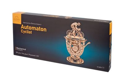 Ugears – Automaton “Fahrradfahrer” Radfahrermodell | 3D Holzpuzzle - Lama Welt