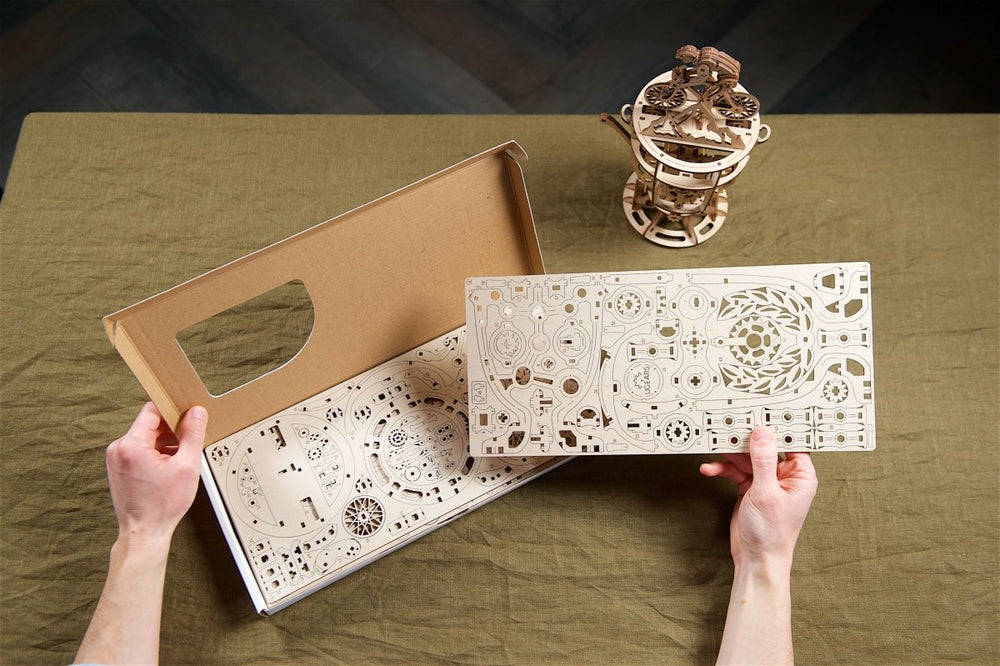 Ugears – Automaton “Fahrradfahrer” Radfahrermodell | 3D Holzpuzzle - Lama Welt