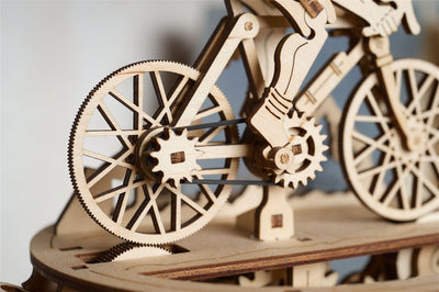 Ugears – Automaton “Fahrradfahrer” Radfahrermodell | 3D Holzpuzzle - Lama Welt