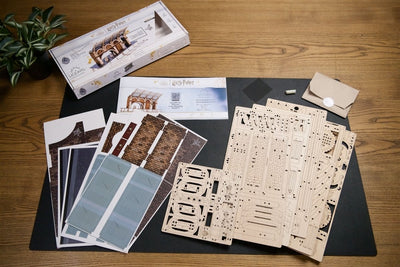 Ugears – Bahnsteig 9 ¾™ Hogwarts - Bahnhof | 3D Holzpuzzle - Lama Welt