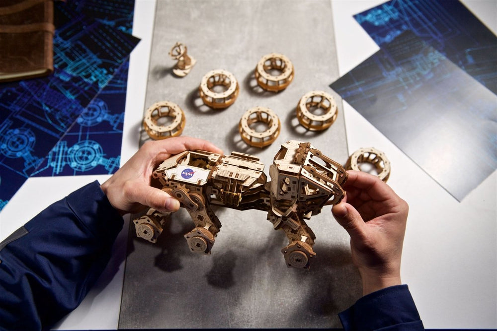 Ugears – Bemannter Mars - Rover Explorer | 3D Holzpuzzle - Lama Welt