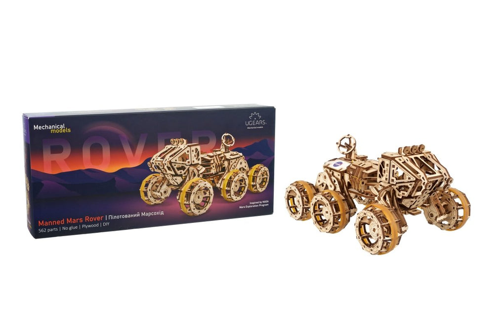 Ugears – Bemannter Mars - Rover Explorer | 3D Holzpuzzle - Lama Welt