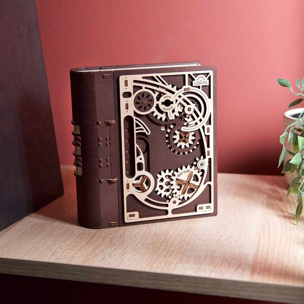 Ugears – Buch Der Geheimnisse Zauberbuch | 3D Holzpuzzle - Lama Welt