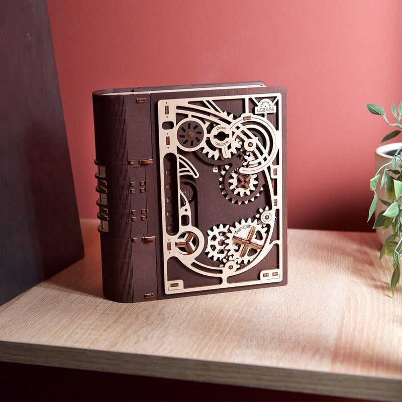 Ugears – Buch Der Geheimnisse Zauberbuch | 3D Holzpuzzle - Lama Welt