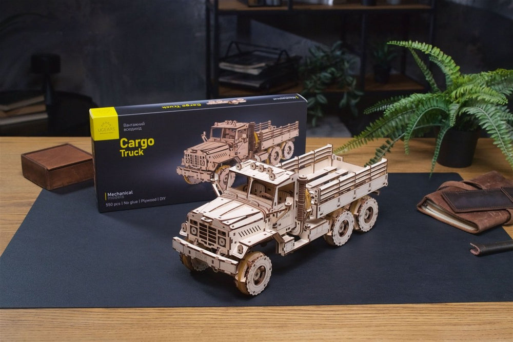 Ugears – Cargo Truck Lkw Mit Ladefläche | 3D Holzpuzzle - Lama Welt