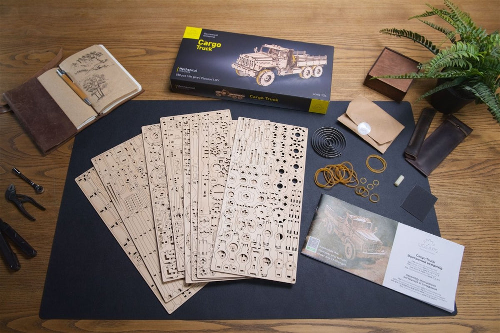 Ugears – Cargo Truck Lkw Mit Ladefläche | 3D Holzpuzzle - Lama Welt