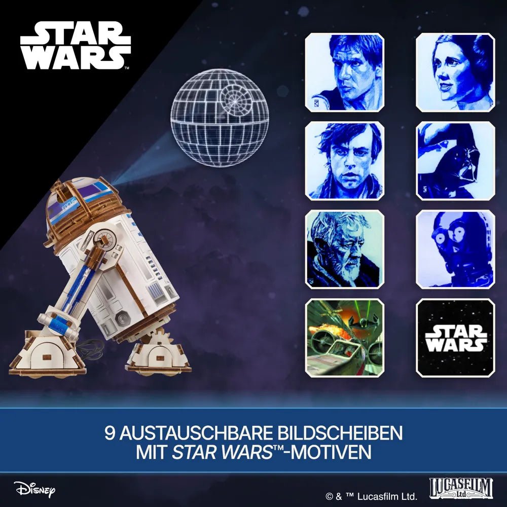 Ugears | Droid „Star Wars R2 - D2™“ | 3D Holzpuzzle - Lama Welt