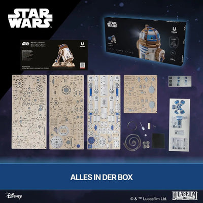 Ugears | Droid „Star Wars R2 - D2™“ | 3D Holzpuzzle - Lama Welt