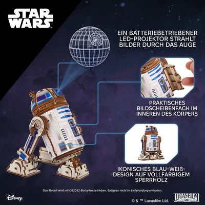 Ugears | Droid „Star Wars R2 - D2™“ | 3D Holzpuzzle - Lama Welt