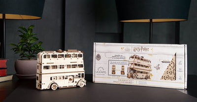 Ugears – Fahrende Ritter™ Mystischer Dreideckerbus | 3D Holzpuzzle - Lama Welt