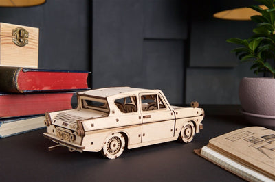 Ugears – Fliegender Ford Anglia™ | Harry Potter Flugauto | 3D Holzpuzzle - Lama Welt