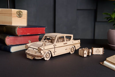 Ugears – Fliegender Ford Anglia™ | Harry Potter Flugauto | 3D Holzpuzzle - Lama Welt