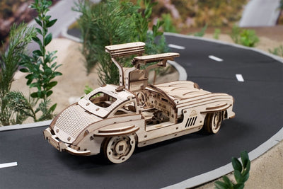 Ugears – Flügeltüren - Sportcoupé Luxus - Sportwagen | 3D Holzpuzzle - Lama Welt