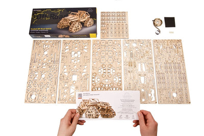 Ugears – Geländefahrzeug Mit Kettenantrieb Allrad - Mobil | 3D Holzpuzzle - Lama Welt