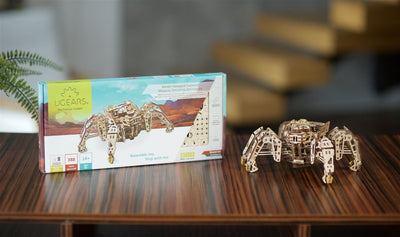 Ugears – Hexapod - Explorer Laufroboter | 3D Holzpuzzle - Lama Welt