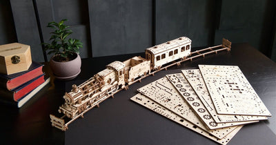 Ugears – Hogwarts™ Express Magischer Zug | 3D Holzpuzzle - Lama Welt