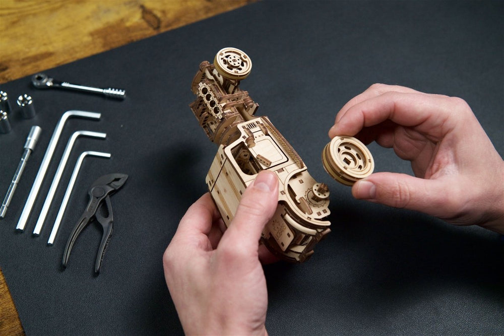 Ugears – Hot Rod Die Wütende Maus Rennflitzer | 3D Holzpuzzle - Lama Welt