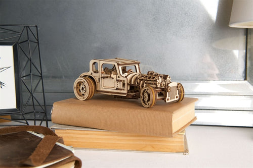 Ugears – Hot Rod Die Wütende Maus Rennflitzer | 3D Holzpuzzle - Lama Welt