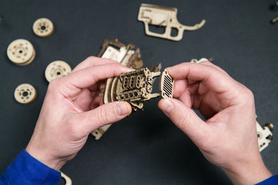 Ugears – Hot Rod Die Wütende Maus Rennflitzer | 3D Holzpuzzle - Lama Welt