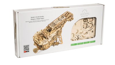 Ugears – Hurdy - Gurdy / Drehleier Leierinstrument | 3D Holzpuzzle - Lama Welt