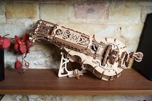 Ugears – Hurdy - Gurdy / Drehleier Leierinstrument | 3D Holzpuzzle - Lama Welt