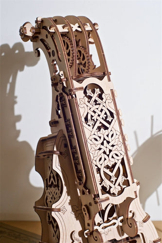 Ugears – Hurdy - Gurdy / Drehleier Leierinstrument | 3D Holzpuzzle - Lama Welt