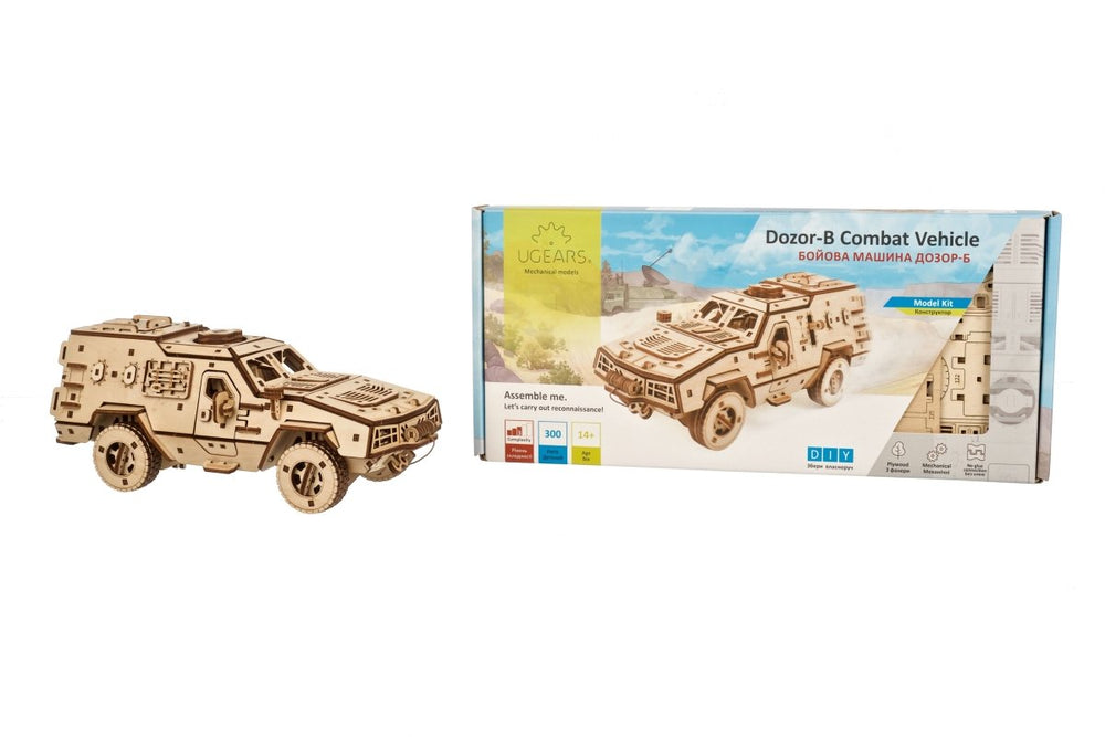 Ugears – Kampffahrzeug Dosor - B Transporter | 3D Holzpuzzle - Lama Welt
