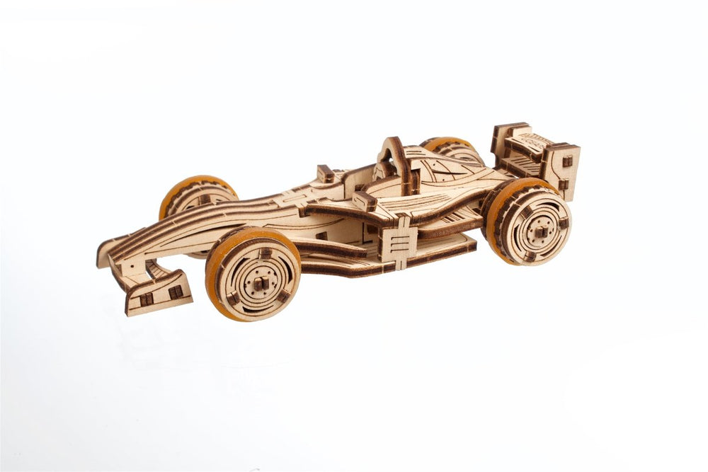 Ugears l Compact Racer Miniatur Rennwagen | 3D Holzpuzzle - Lama Welt
