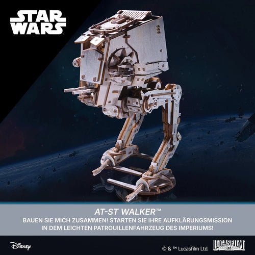 Ugears | Läufer „Star Wars AT - ST Walker<sup>™</sup>“ | 3D Holzpuzzle - Lama Welt
