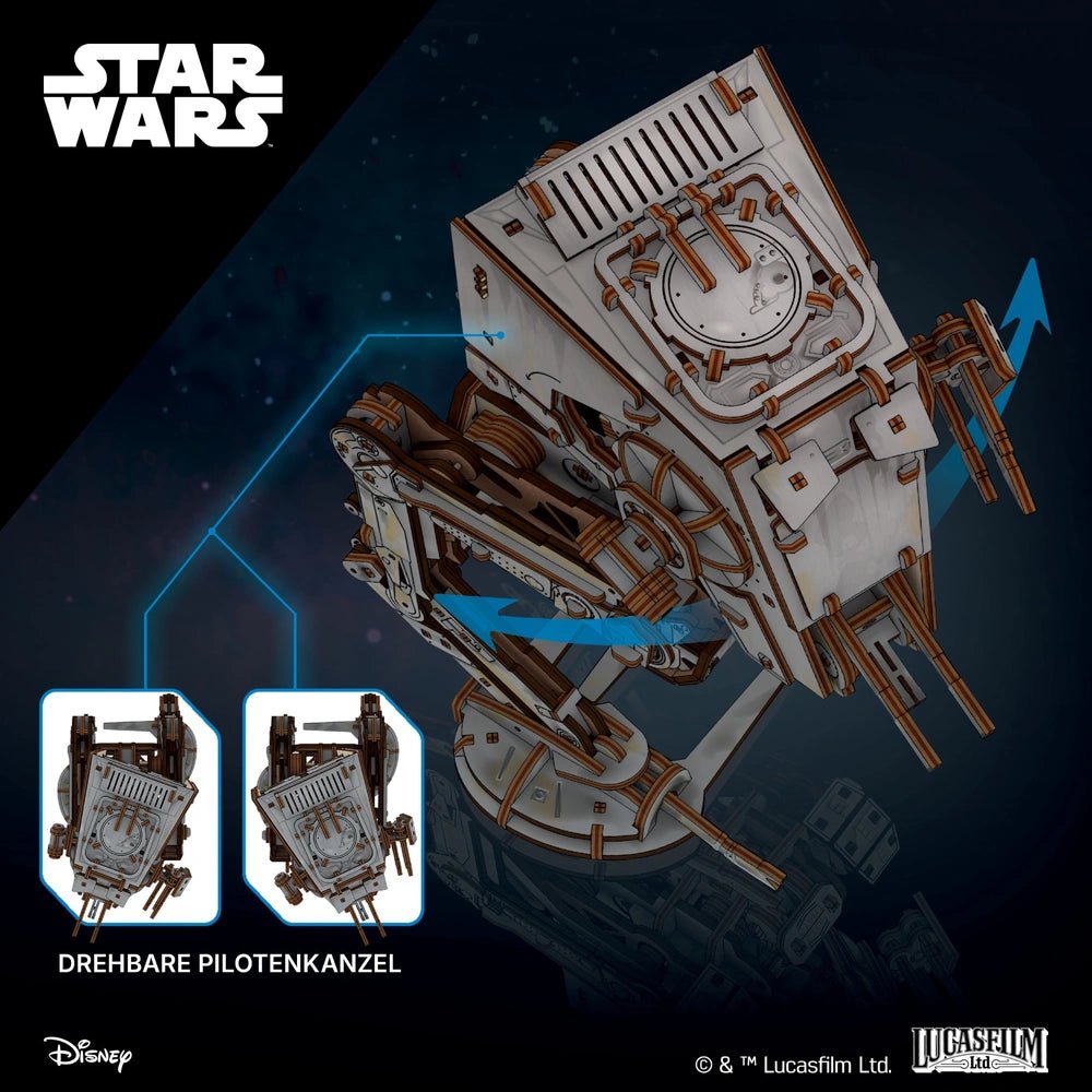 Ugears | Läufer „Star Wars AT - ST Walker™“ | 3D Holzpuzzle - Lama Welt