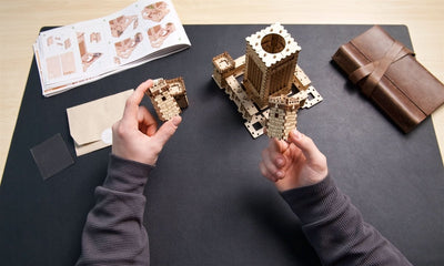 Ugears – Leuchtturm Von Alexandria Mit Led - Nachtlicht | 3D Holzpuzzle - Lama Welt