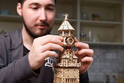 Ugears – Leuchtturm Von Alexandria Mit Led - Nachtlicht | 3D Holzpuzzle - Lama Welt