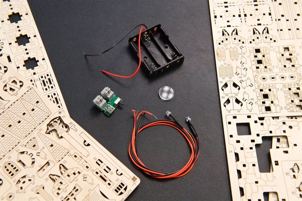 Ugears – Leuchtturm Von Alexandria Mit Led - Nachtlicht | 3D Holzpuzzle - Lama Welt